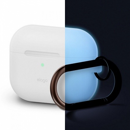 Elago для AirPods Pro чехол Silicone case Nightglow blue