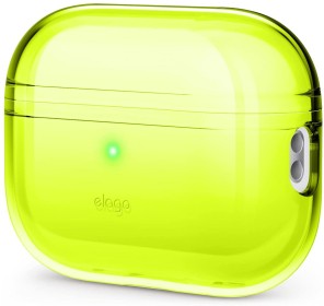 Elago для AirPods Pro 2 (all) чехол Clear case Neon Yellow