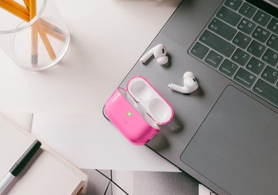 Elago для AirPods Pro 2 (all) чехол Clear Hang case Deep Purple