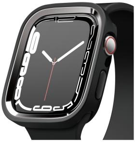 Elago для Apple Watch 44/45 mm чехол DUO case Black/Metallic dark grey