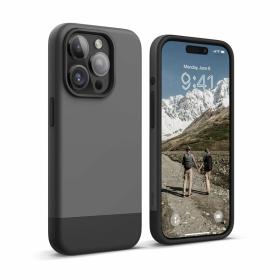Elago для iPhone 15 Pro чехол GLIDE (tpu+pc) Dark Grey/Black (MagSafe)