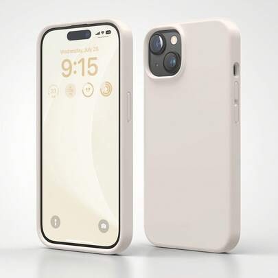 Elago для iPhone 15 Pro Max чехол Soft silicone (Liquid) Aqua Sky