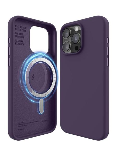 Elago для iPhone 15 Pro Max чехол Soft silicone (Liquid) Stone (MagSafe)