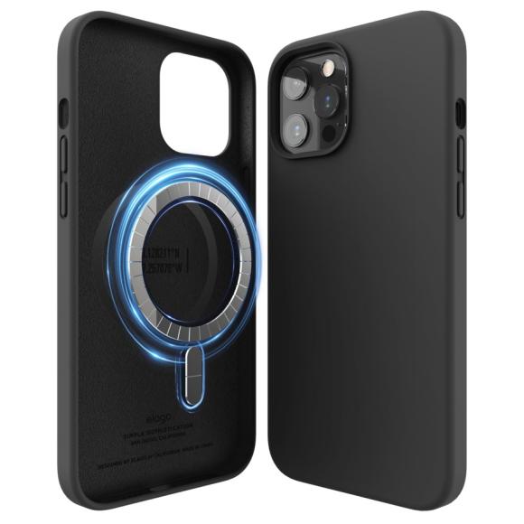 Elago для iPhone 15 Pro Max чехол Soft silicone (Liquid) Stone (MagSafe)