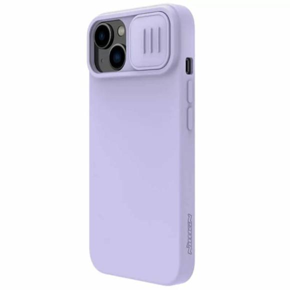 Nillkin для iPhone 14 Pro чехол CamShield Silky Magnetic Silicone Midnight Blue