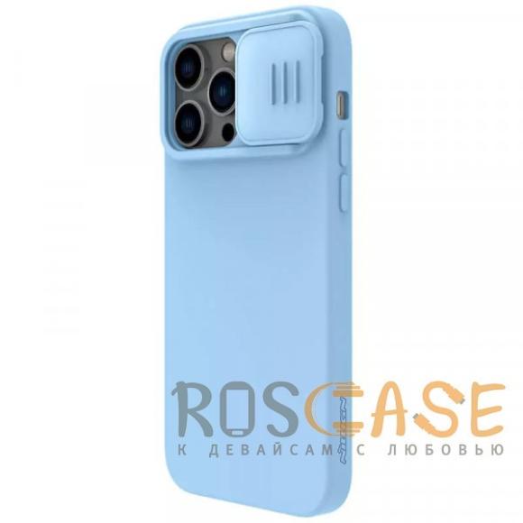 Nillkin для iPhone 14 Pro чехол CamShield Silky Magnetic Silicone Midnight Blue