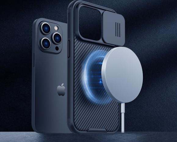 Nillkin для iPhone 14 Pro Max чехол CamShield Pro Magnetic Blue