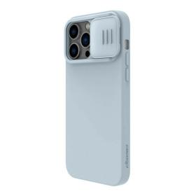 Nillkin для iPhone 14 Pro Max чехол CamShield Silky Magnetic Silicone Blue Haze