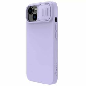 Nillkin для iPhone 14 Pro Max чехол CamShield Silky Magnetic Silicone Blue Haze