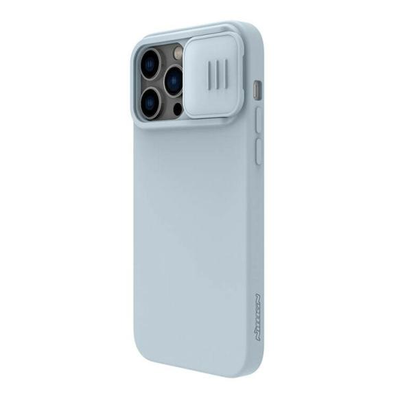 Nillkin для iPhone 14 Pro Max чехол CamShield Silky Magnetic Silicone Blue Haze