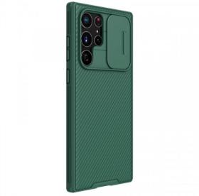 Nillkin для Galaxy S22 Ultra чехол CamShield Silky Silicone case Blue