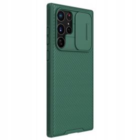Nillkin для Galaxy S22 Ultra чехол CamShield Silky Silicone case Blue