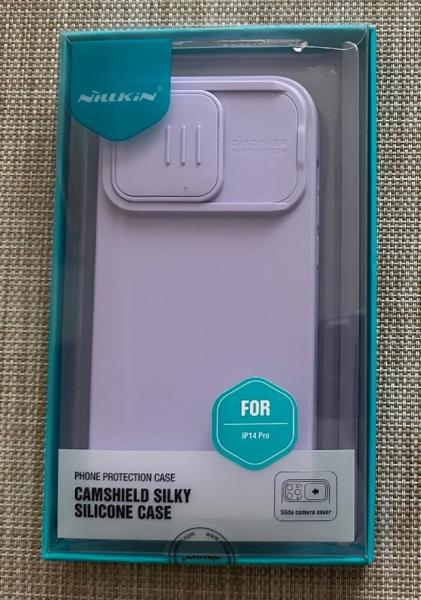 Nillkin для iPhone 14 Pro чехол CamShield Silky Silicone Misty Purple