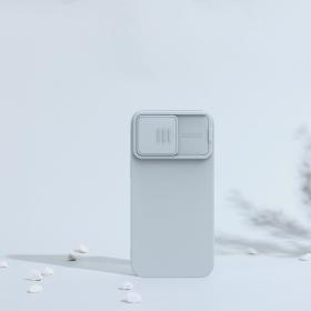 Nillkin для iPhone 15 Pro чехол CamShield Silky Magnetic Silicone Star-Gray