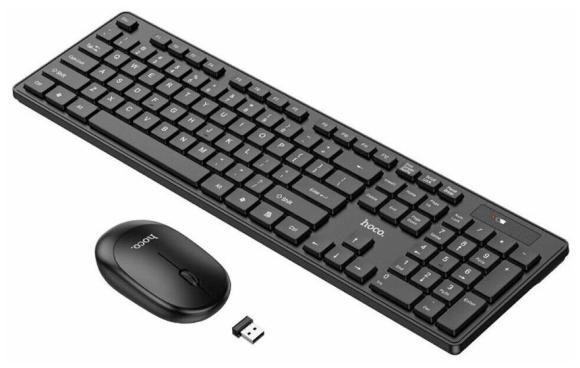 Клавиатура HOCO GM17 Wireless business keyboard and mouse set (черный)