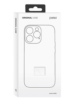 Клип-кейс PERO силикон для Apple iPhone 16 прозрачный усиленный