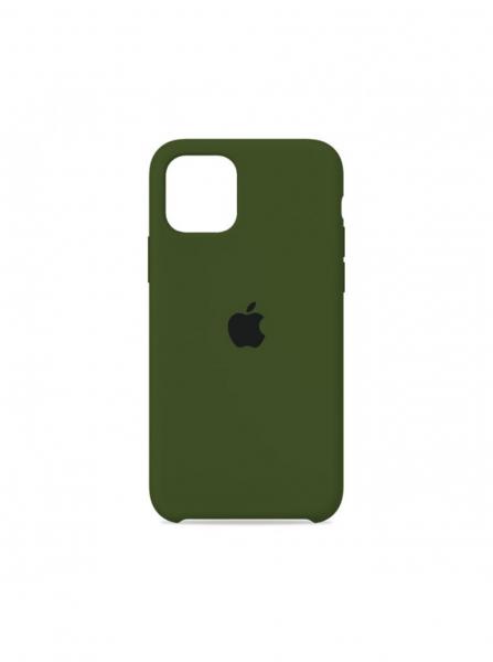 Чехол Silicone Case для iPhone 11 (Армейский Зелёный) (45)