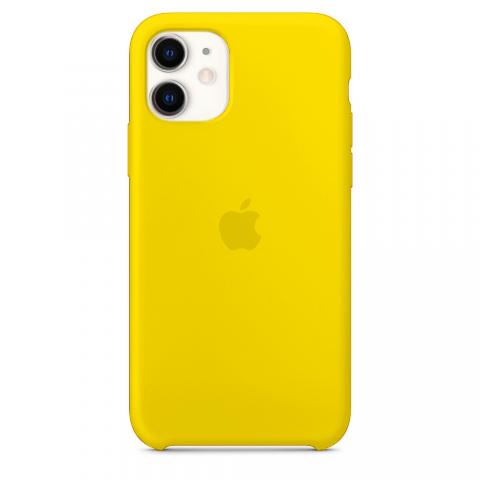 Чехол Silicone Case для iPhone 11 (Жёлтый) (4)